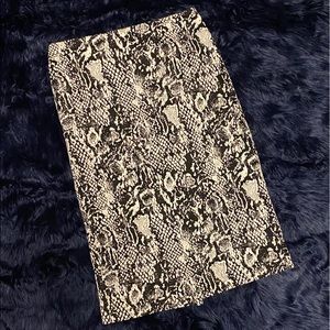 Snakeskin Pencil Skirt